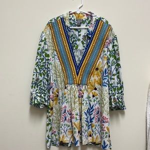 Stephanie Embroidered Top Blnk from anthropology